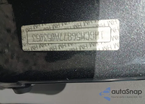 2007 Honda Accord 2.4 Ex from USA, damaged, VIN 1HGCM56877A053053